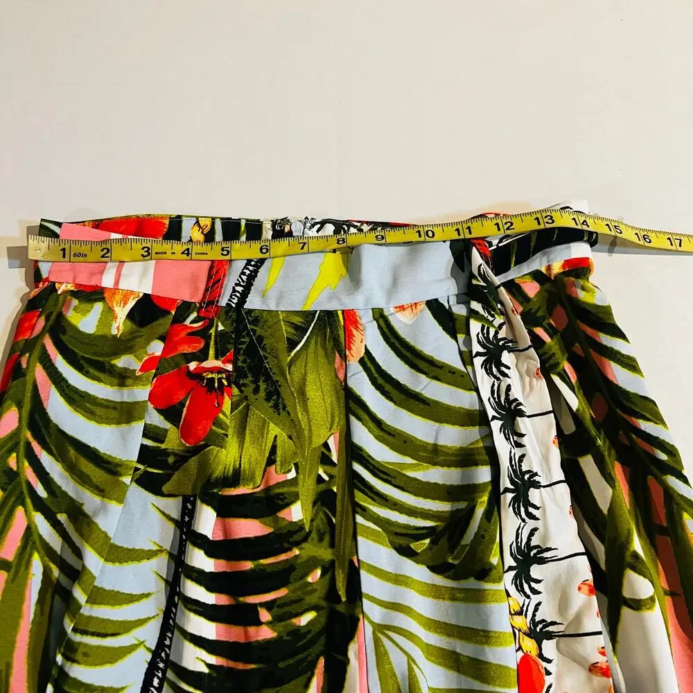 Fashion Nova On A Vacay Tropical Print Top Pants Set Size M Medium NWT - Picture 8 of 11